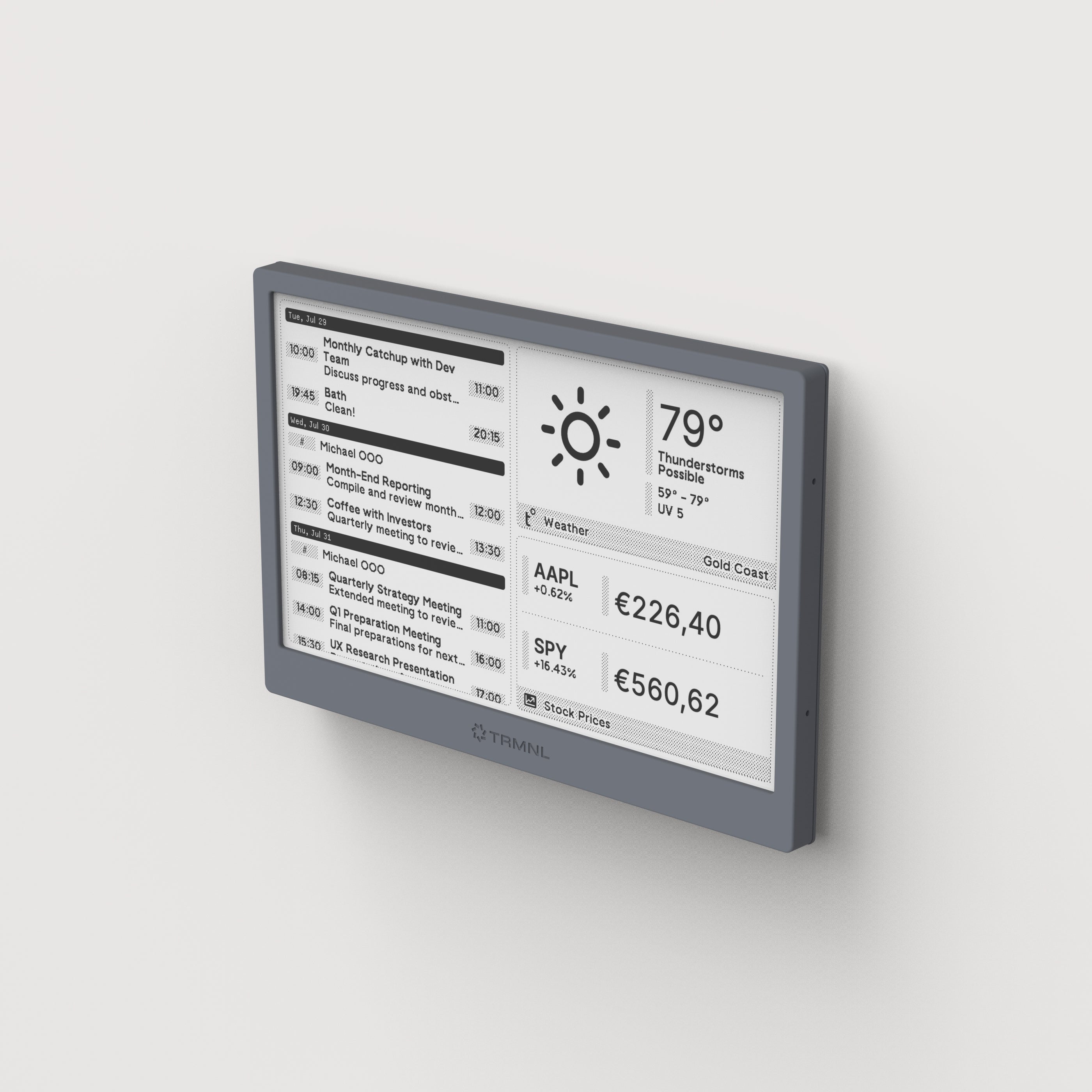 TRMNL Black ePaperディスプレイ Battery Upgrade TRMNL (OG)